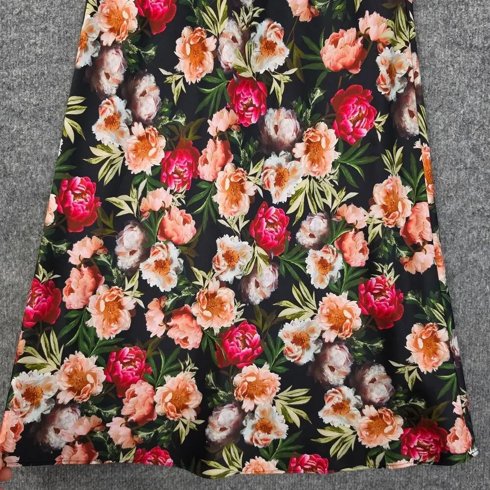 Cami NYC Skirt XS Floral Silk Satin Midi Multi Romantic Fairy Elegant Bohemian